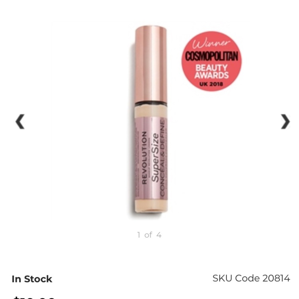 Makeup Revolution Supersize Concealer. Shade C6